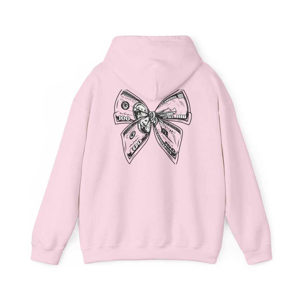 Rising Sun Hoodie with Money Bow Design | Cozy Unisex Sweatshirt for Chill Days, Gift for Friends, Streetwear, Spring Fashion