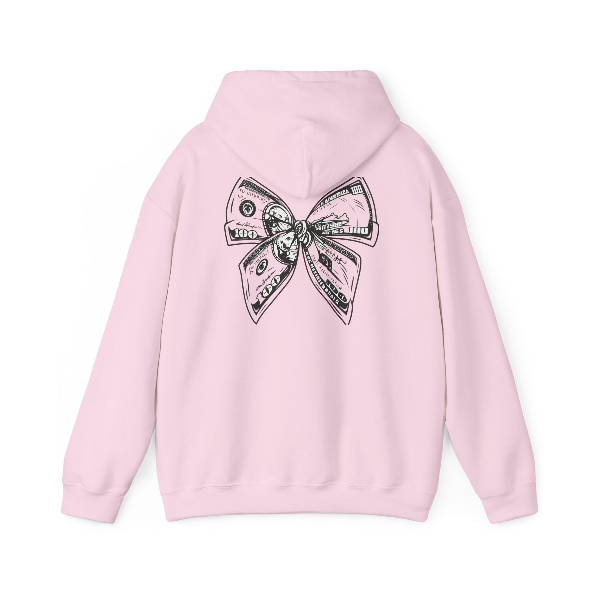 Rising Sun Hoodie with Money Bow Design | Cozy Unisex Sweatshirt for Chill Days, Gift for Friends, Streetwear, Spring Fashion