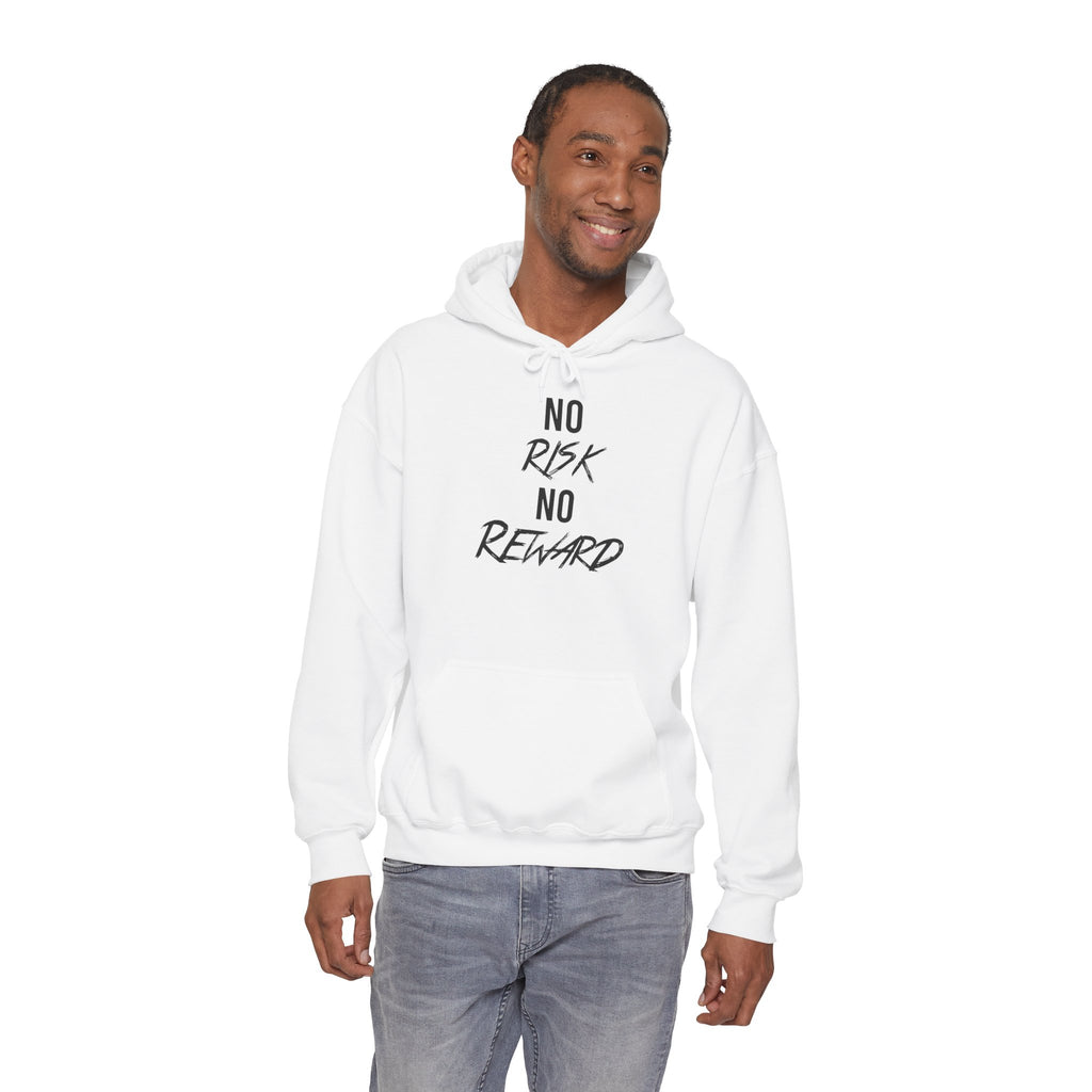 No Risk No Reward Hoodie — Motivational Graphic Hooded Sweatshirt
