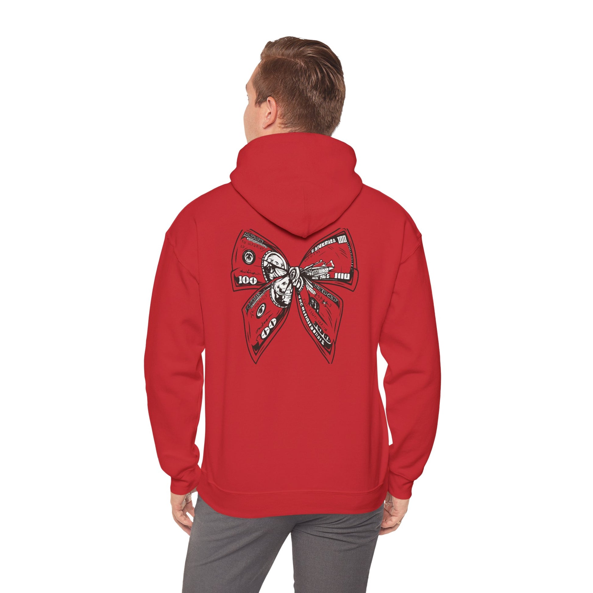 Rising Sun Hoodie with Money Bow Design | Cozy Unisex Sweatshirt for Chill Days, Gift for Friends, Streetwear, Spring Fashion