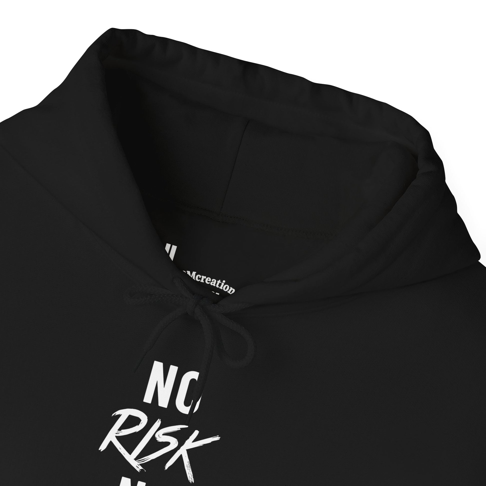 No Risk No Reward Hoodie — Motivational Black Pullover for Hustle & Gym