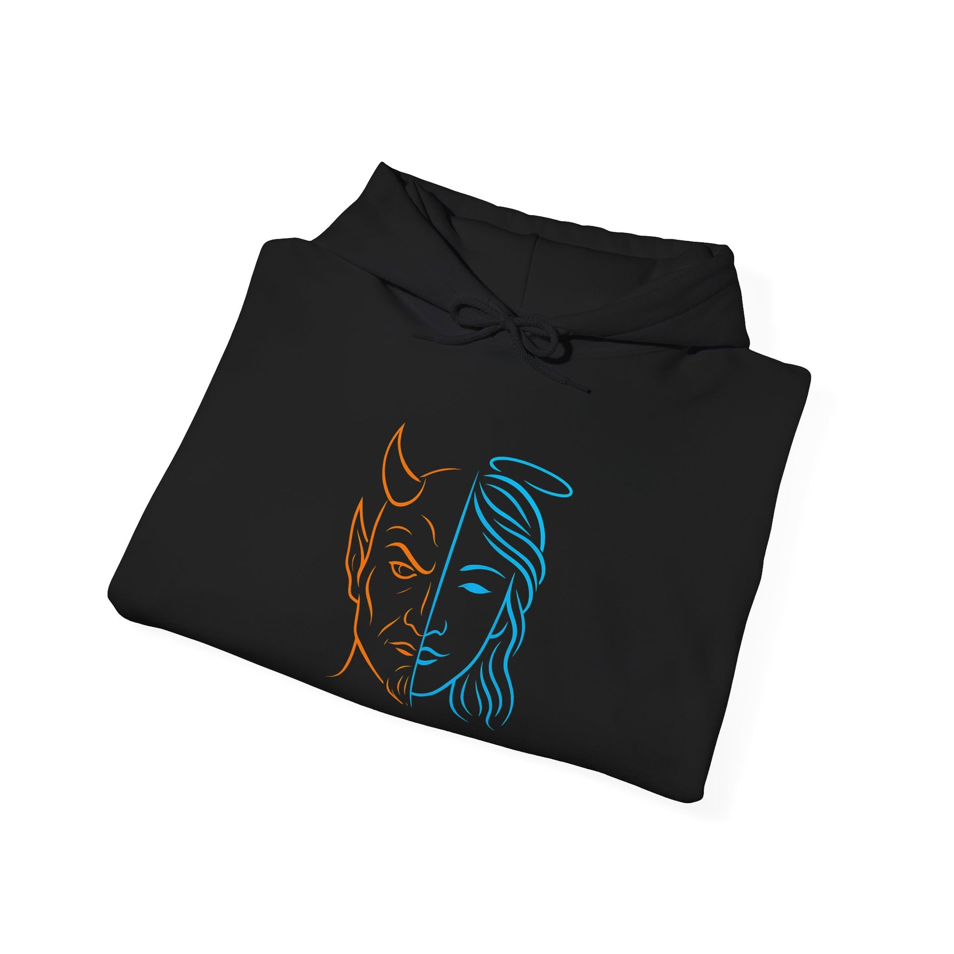 Duality Inspired Hoodie, Unisex Heavy Blend Sweatshirt, Balance is Beauty Apparel, Cozy Fashion, Gift for Her/Him, Casual Wear, Trendy [...]