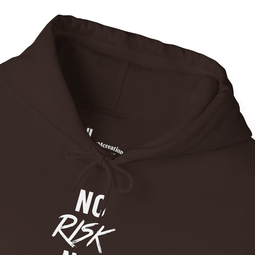 No Risk No Reward Hoodie — Motivational Black Pullover for Hustle & Gym
