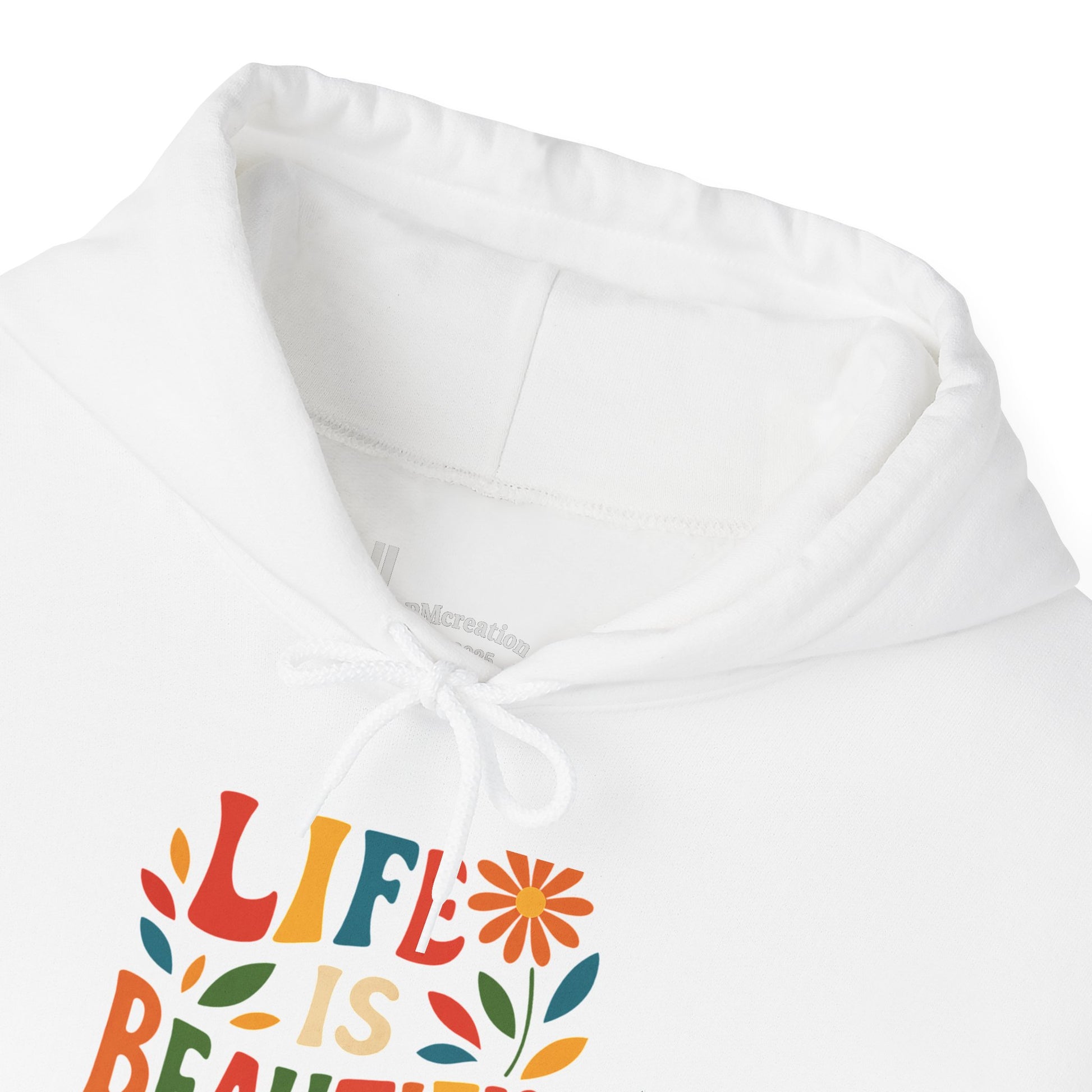Life is Beautiful Hoodie, Cozy Sweatshirt, Inspirational Gift, Spring Style, Everyday Comfort, Unisex Fashion