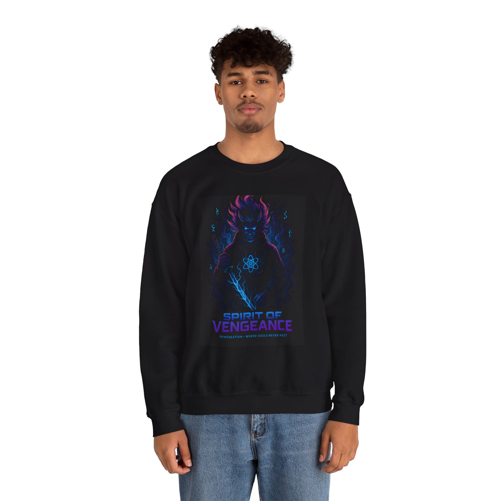 Spirit of Vengeance Sweatshirt | Unisex Crewneck | Cozy Casual Wear | Great for Fans | Halloween, Gifts, Everyday Style