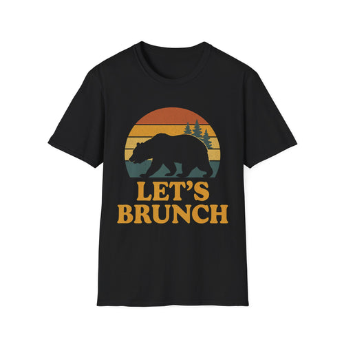 Brunch Bear Unisex Softstyle T-Shirt | Fun Weekend Vibes, Perfect Gift, Cozy Casual Wear, Nature Lover Tee, Summer Apparel