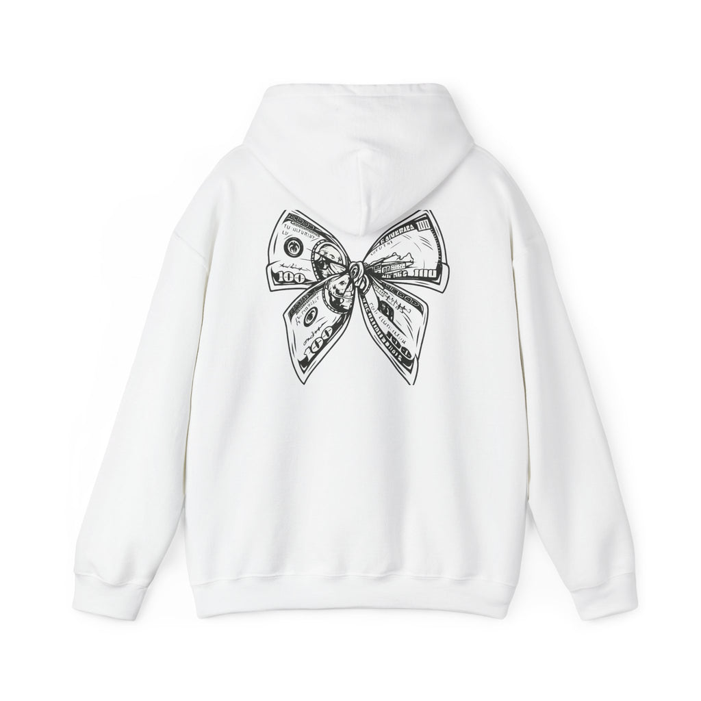 Rising Sun Hoodie with Money Bow Design | Cozy Unisex Sweatshirt for Chill Days, Gift for Friends, Streetwear, Spring Fashion