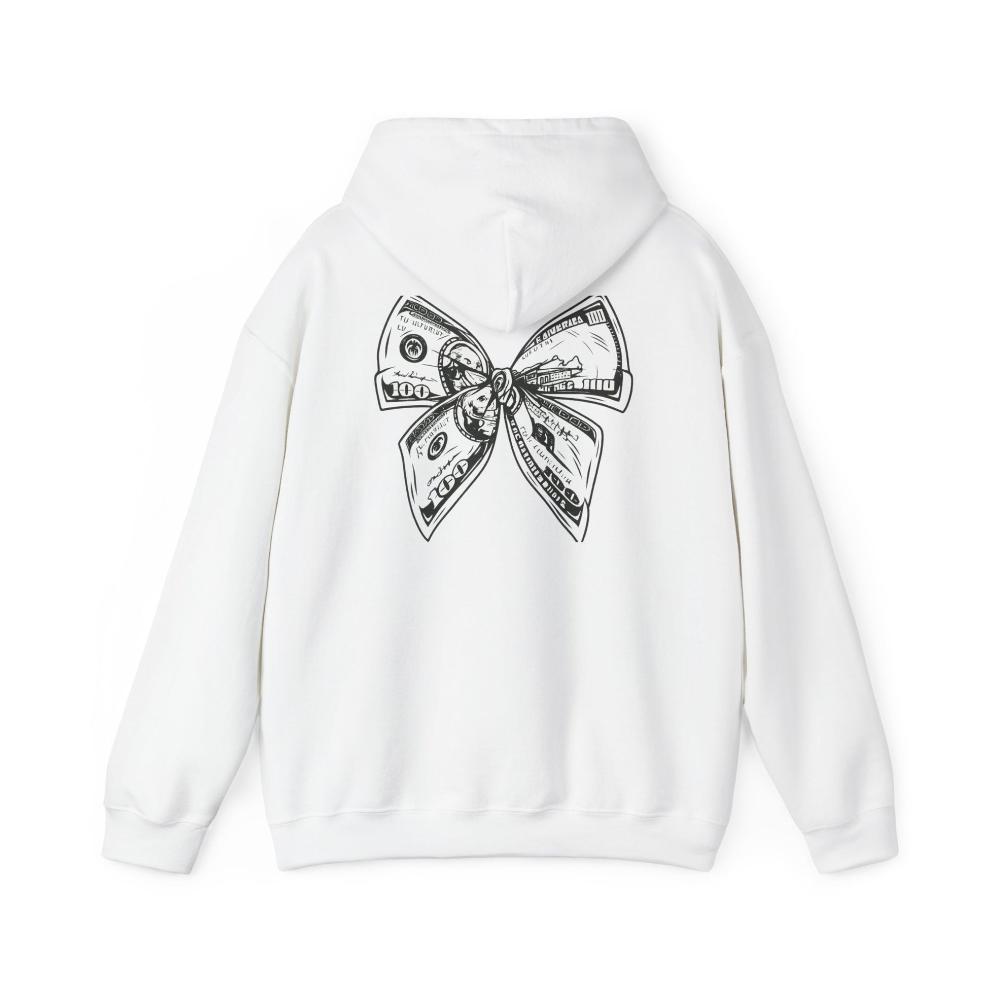 Rising Sun Hoodie with Money Bow Design | Cozy Unisex Sweatshirt for Chill Days, Gift for Friends, Streetwear, Spring Fashion