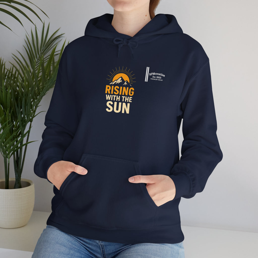 Rising Sun Hoodie with Money Bow Design | Cozy Unisex Sweatshirt for Chill Days, Gift for Friends, Streetwear, Spring Fashion