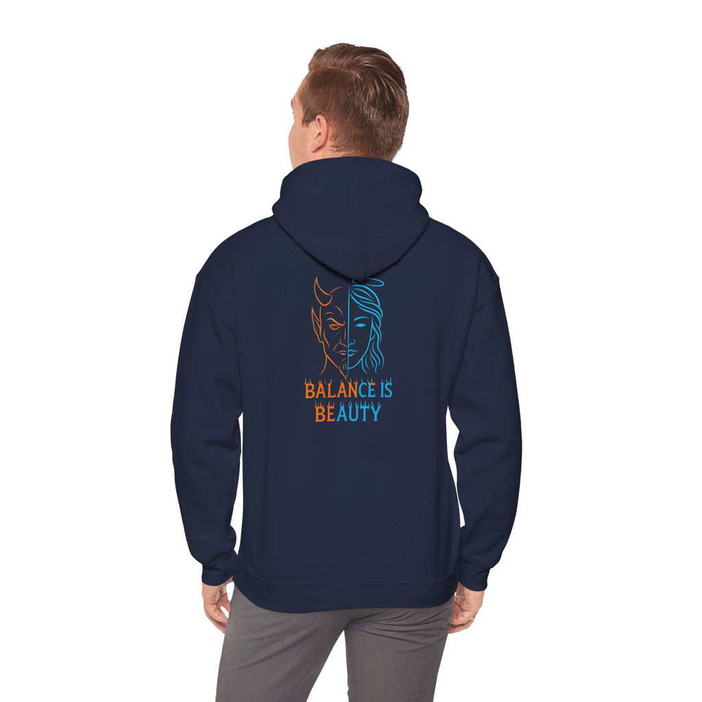 Duality Inspired Hoodie, Unisex Heavy Blend Sweatshirt, Balance is Beauty Apparel, Cozy Fashion, Gift for Her/Him, Casual Wear, Trendy [...]