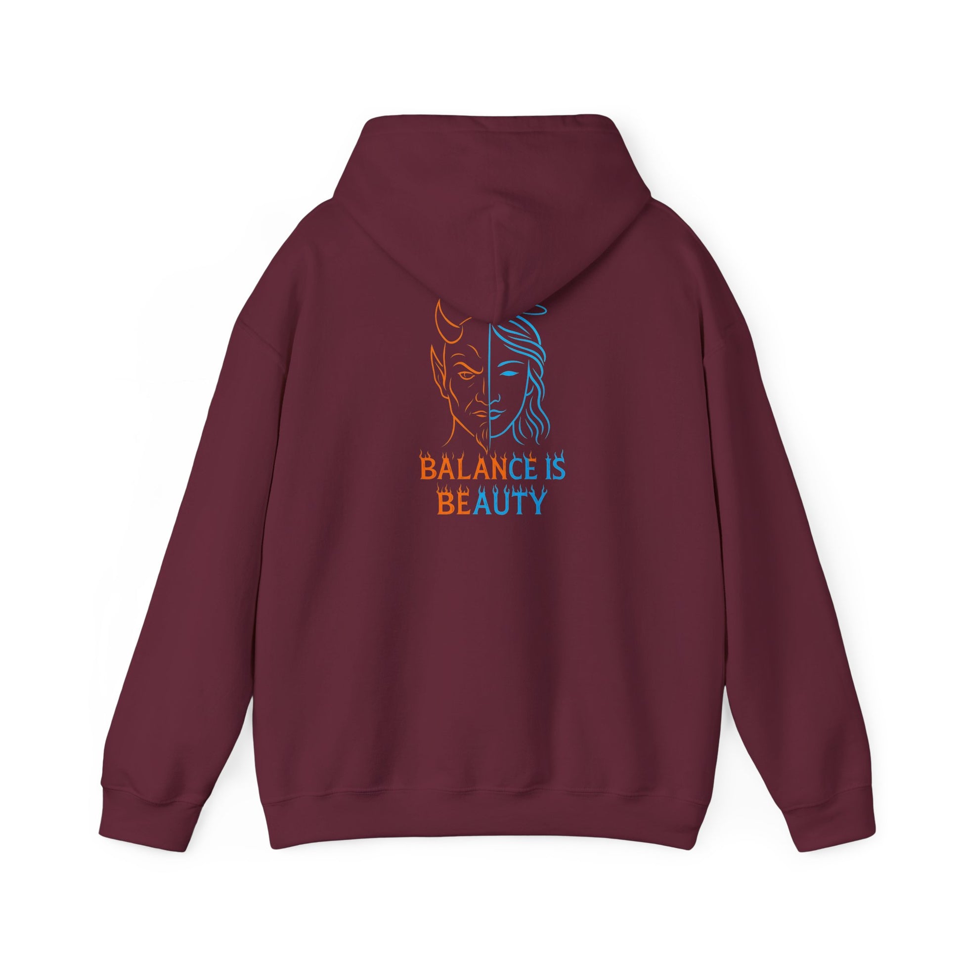 Duality Inspired Hoodie, Unisex Heavy Blend Sweatshirt, Balance is Beauty Apparel, Cozy Fashion, Gift for Her/Him, Casual Wear, Trendy [...]