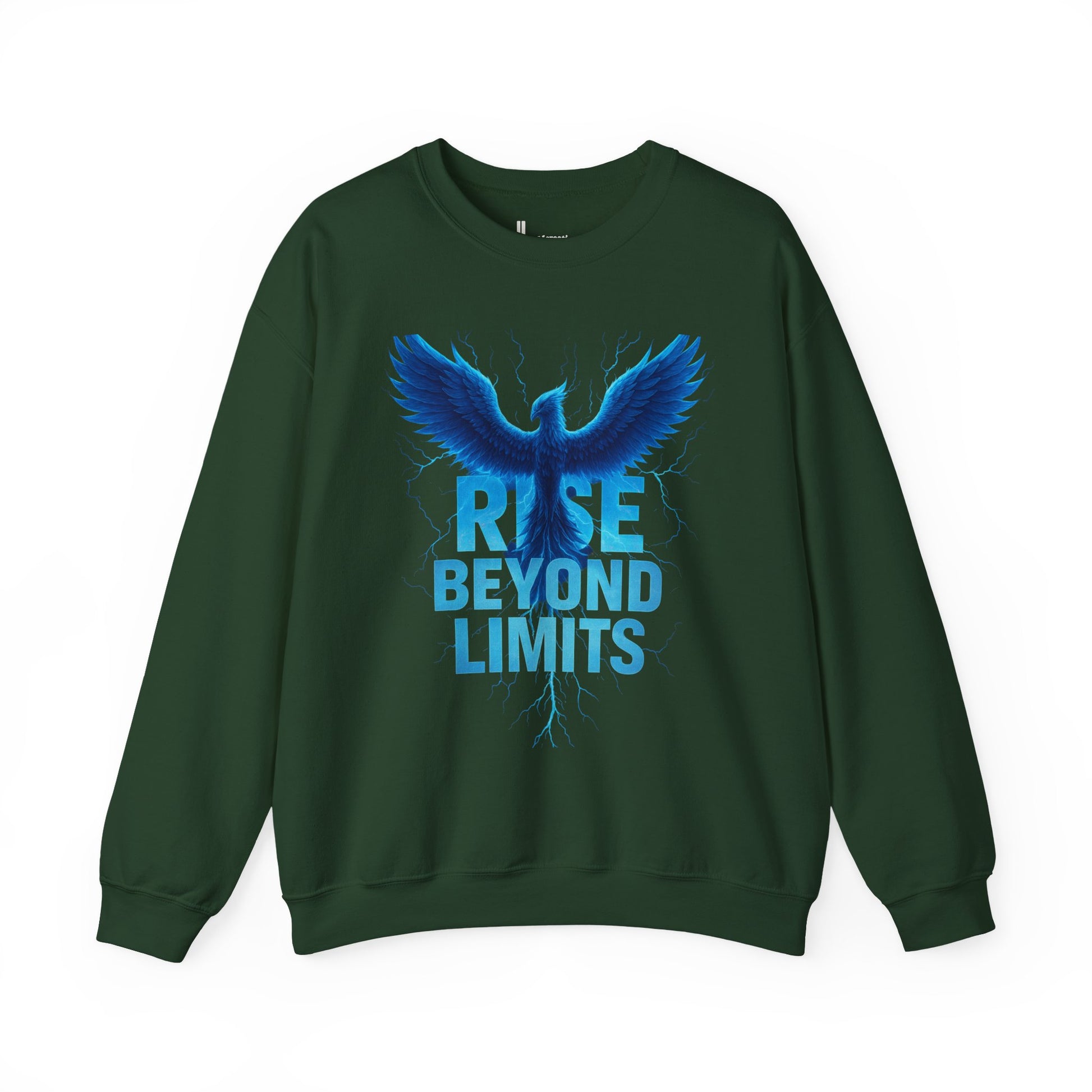 Rise Beyond Limits Crewneck Sweatshirt | Inspirational Apparel | Gift for Motivation, Casual Outfit, October Gifts, Cozy Wear