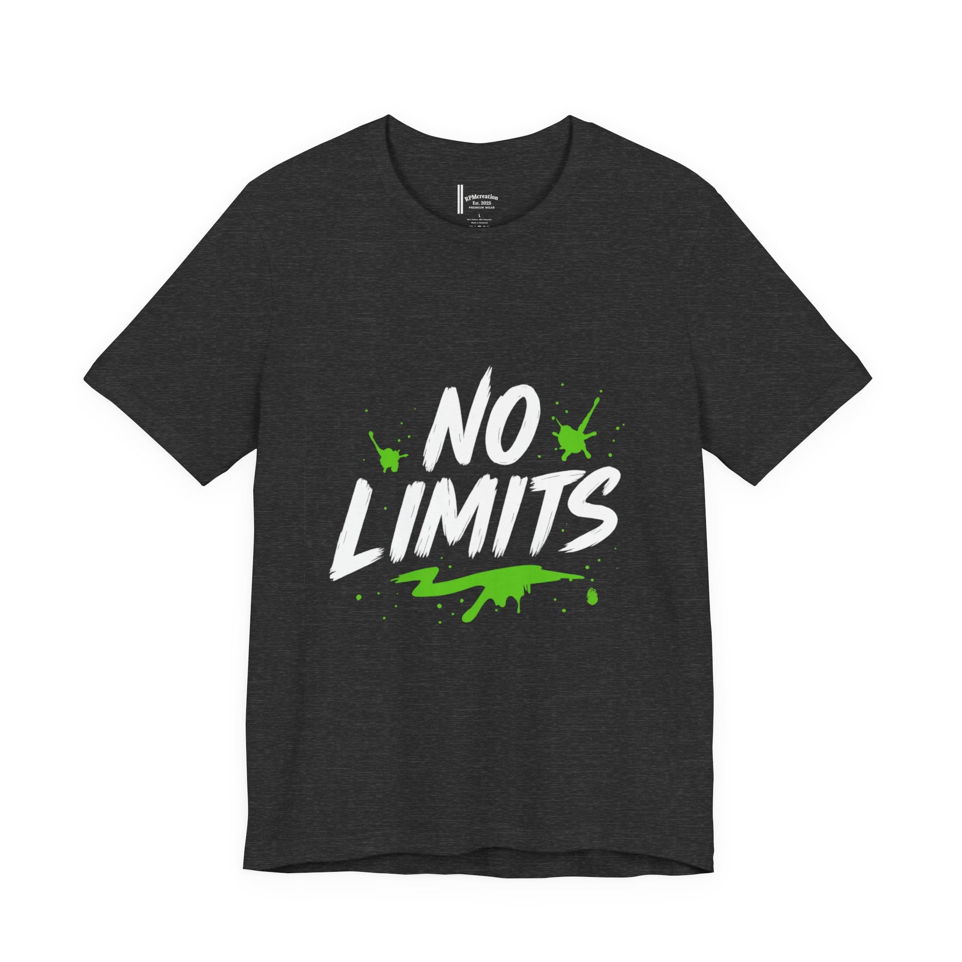 No Limits Unisex Tee - Trendy Graphic T-Shirt for Men & Women, Casual Wear, Gift for Adventurers, Motivational Apparel