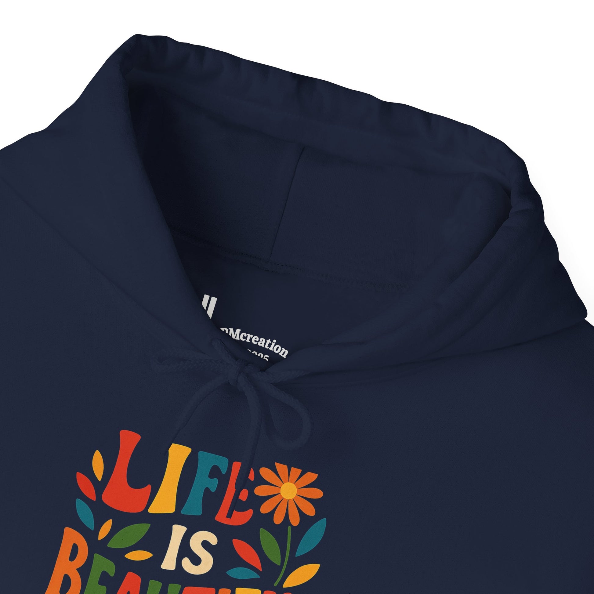 Life is Beautiful Hoodie, Cozy Sweatshirt, Inspirational Gift, Spring Style, Everyday Comfort, Unisex Fashion