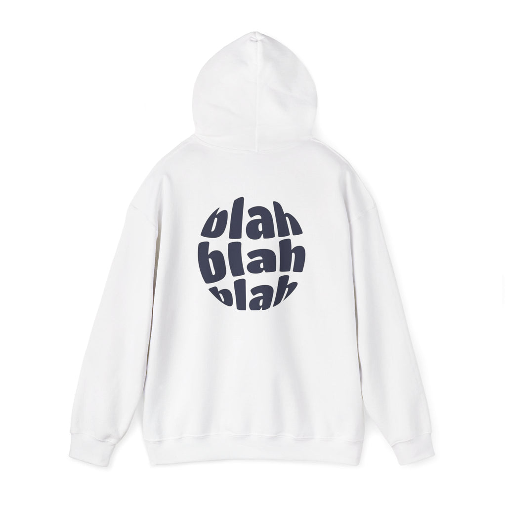 Chic Hoodie with Blah Design - Cozy Unisex Sweatshirt Perfect for Casual Outings, Gifts, Relaxation, Layering, Everyday Wear