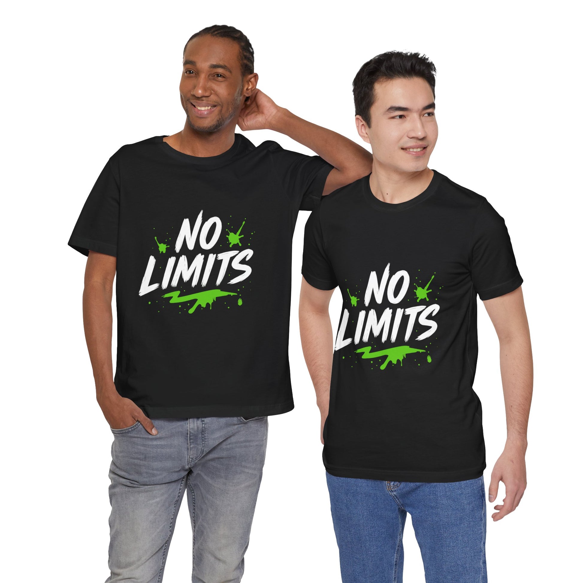 No Limits Unisex Tee - Trendy Graphic T-Shirt for Men & Women, Casual Wear, Gift for Adventurers, Motivational Apparel
