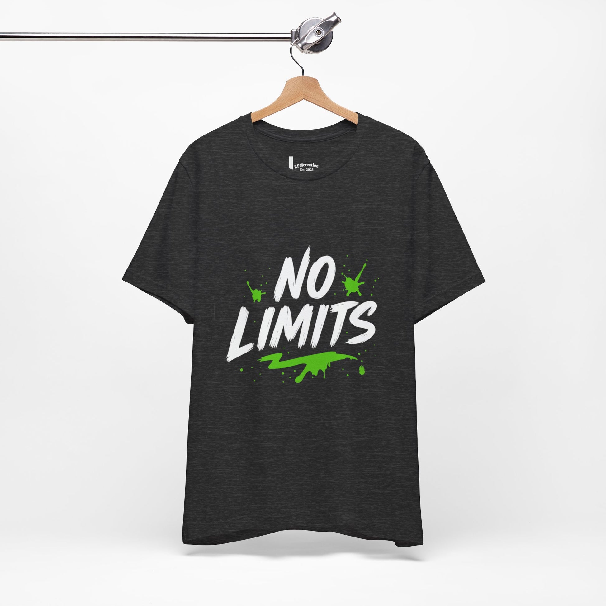 No Limits Unisex Tee - Trendy Graphic T-Shirt for Men & Women, Casual Wear, Gift for Adventurers, Motivational Apparel