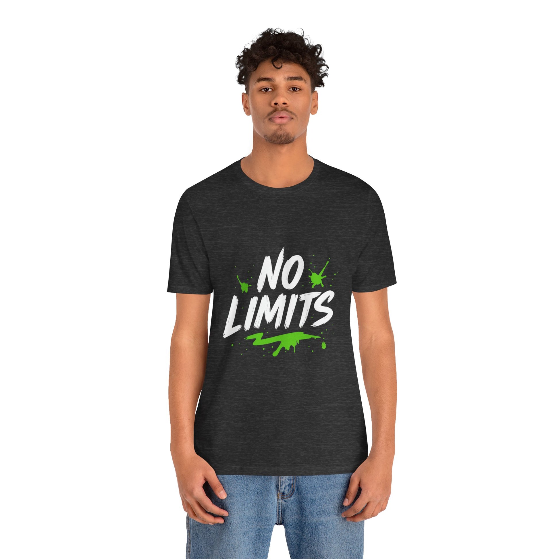 No Limits Unisex Tee - Trendy Graphic T-Shirt for Men & Women, Casual Wear, Gift for Adventurers, Motivational Apparel