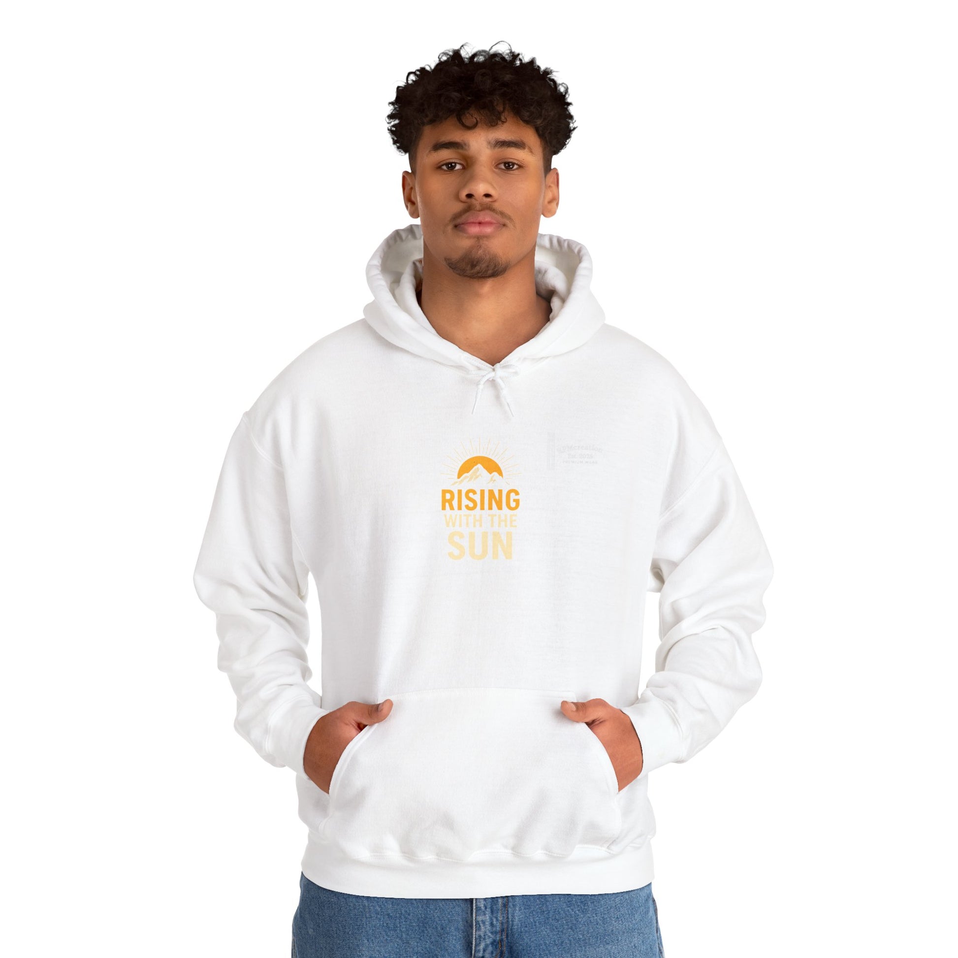 Rising Sun Hoodie with Money Bow Design | Cozy Unisex Sweatshirt for Chill Days, Gift for Friends, Streetwear, Spring Fashion