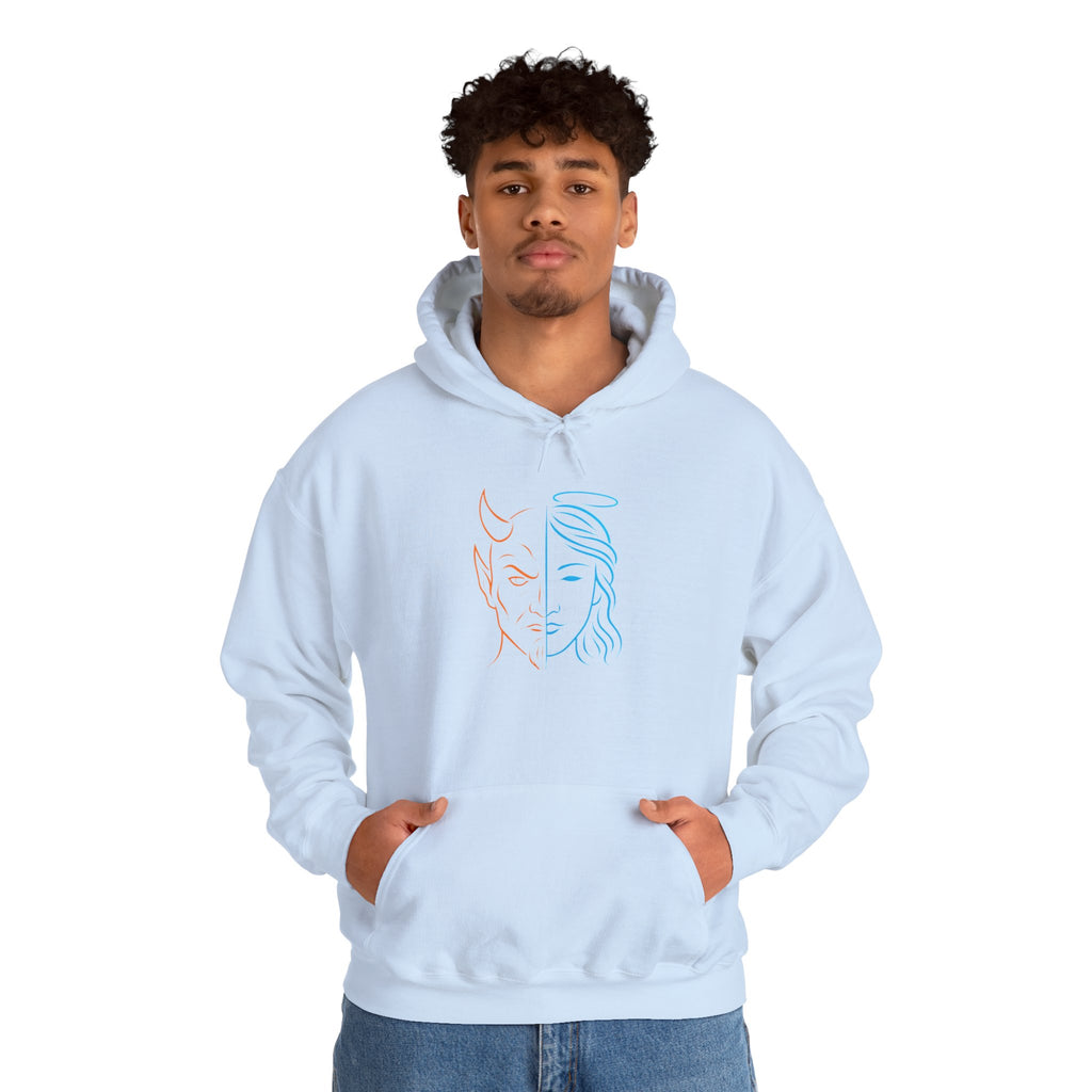 Duality Inspired Hoodie, Unisex Heavy Blend Sweatshirt, Balance is Beauty Apparel, Cozy Fashion, Gift for Her/Him, Casual Wear, Trendy [...]