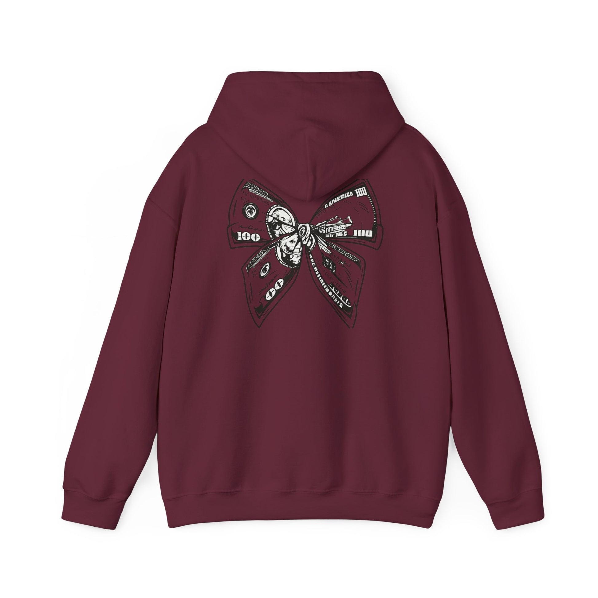 Rising Sun Hoodie with Money Bow Design | Cozy Unisex Sweatshirt for Chill Days, Gift for Friends, Streetwear, Spring Fashion