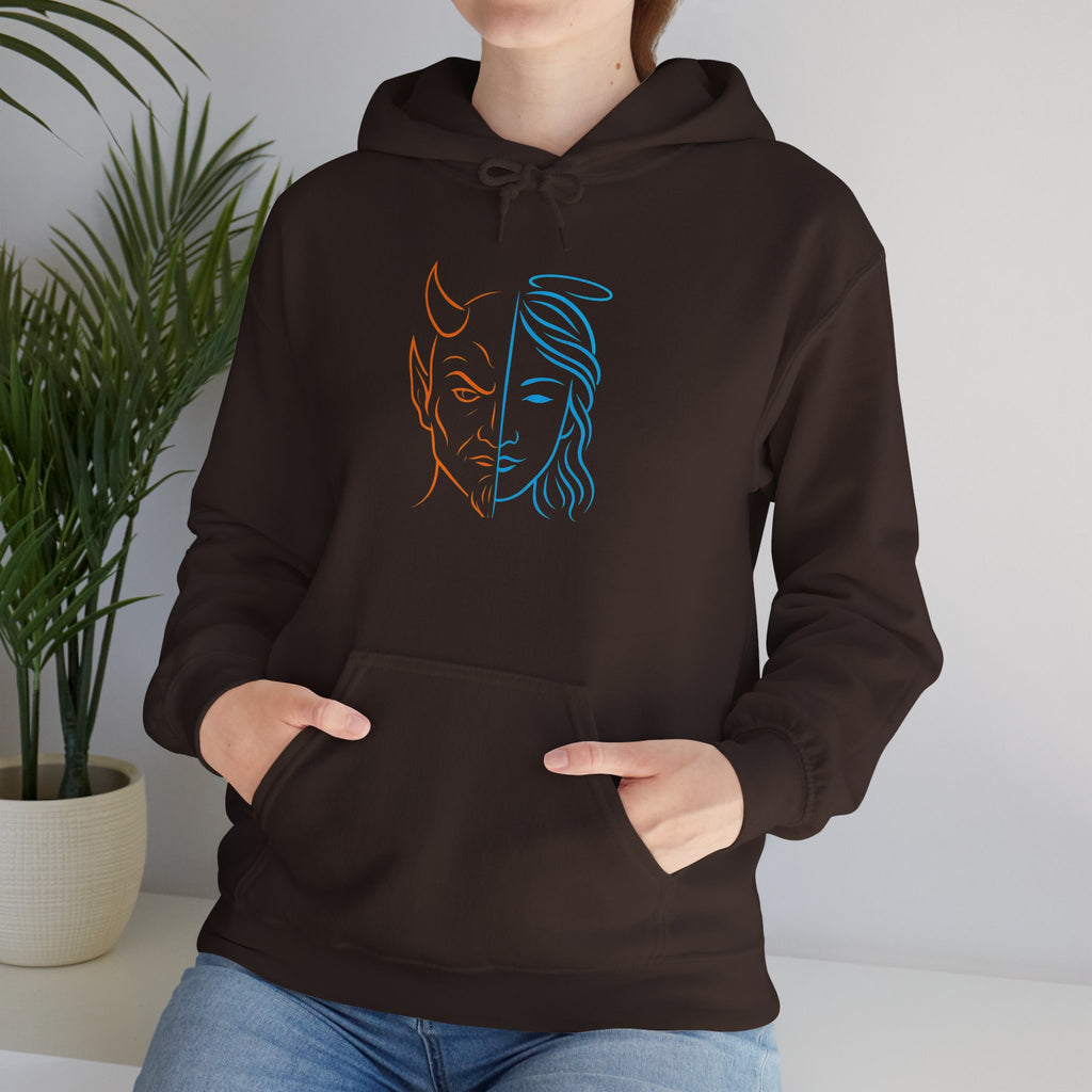 Duality Inspired Hoodie, Unisex Heavy Blend Sweatshirt, Balance is Beauty Apparel, Cozy Fashion, Gift for Her/Him, Casual Wear, Trendy [...]