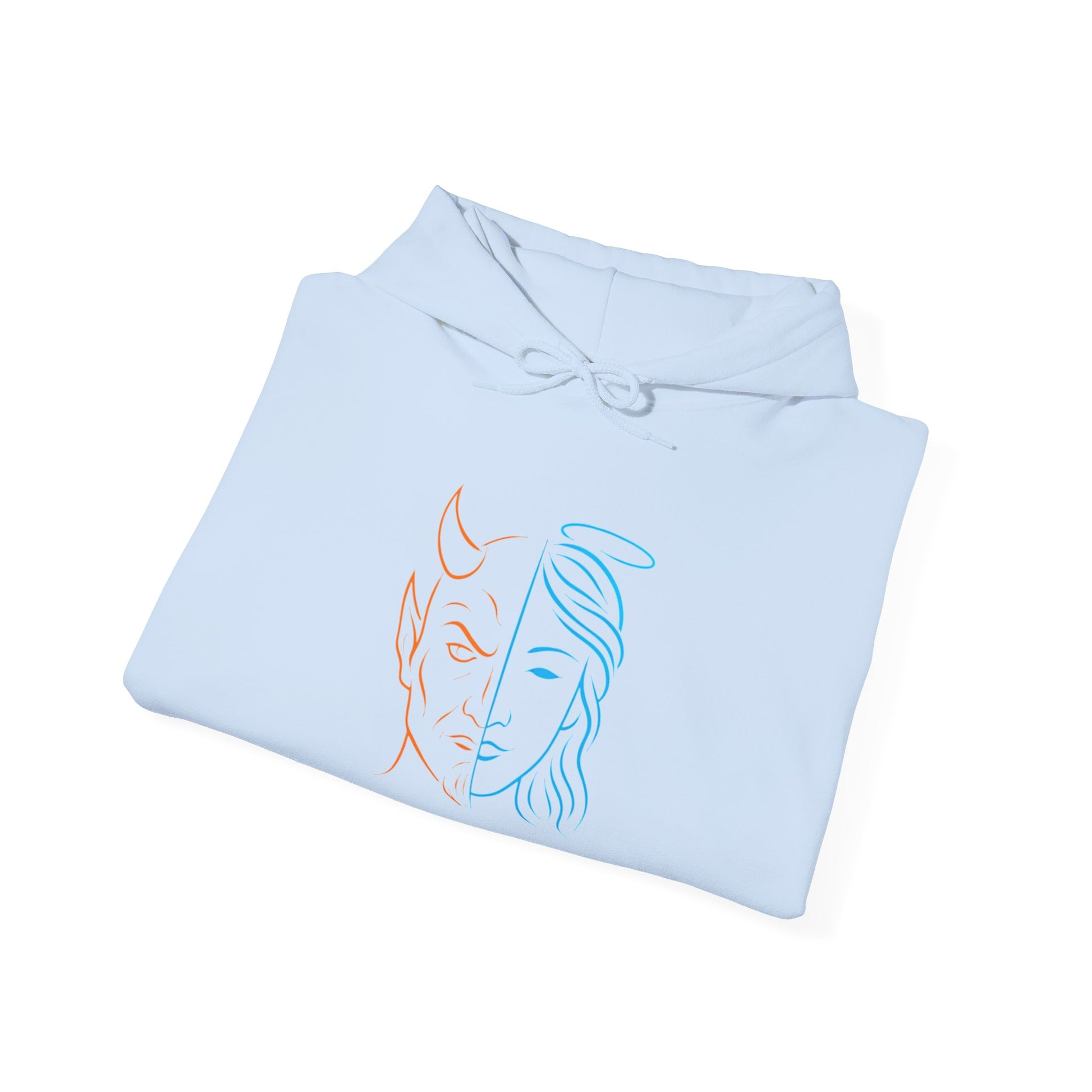 Duality Inspired Hoodie, Unisex Heavy Blend Sweatshirt, Balance is Beauty Apparel, Cozy Fashion, Gift for Her/Him, Casual Wear, Trendy [...]
