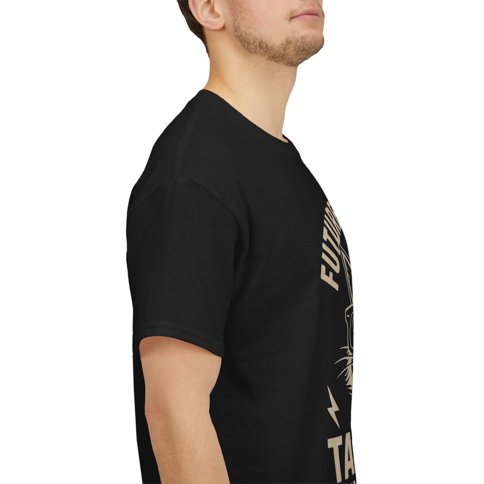 Cat Motivational Unisex Tee | Future is Yours, Take It | Gift for Cat Lovers, Positive Vibes, No Regrets, Casual Wear, Everyday Use