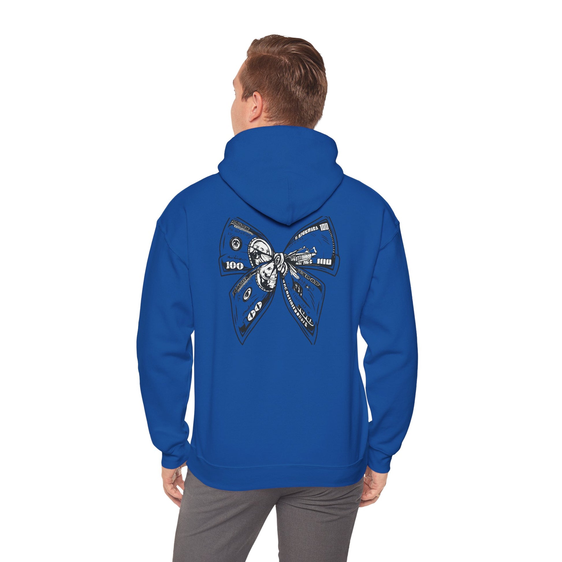 Rising Sun Hoodie with Money Bow Design | Cozy Unisex Sweatshirt for Chill Days, Gift for Friends, Streetwear, Spring Fashion