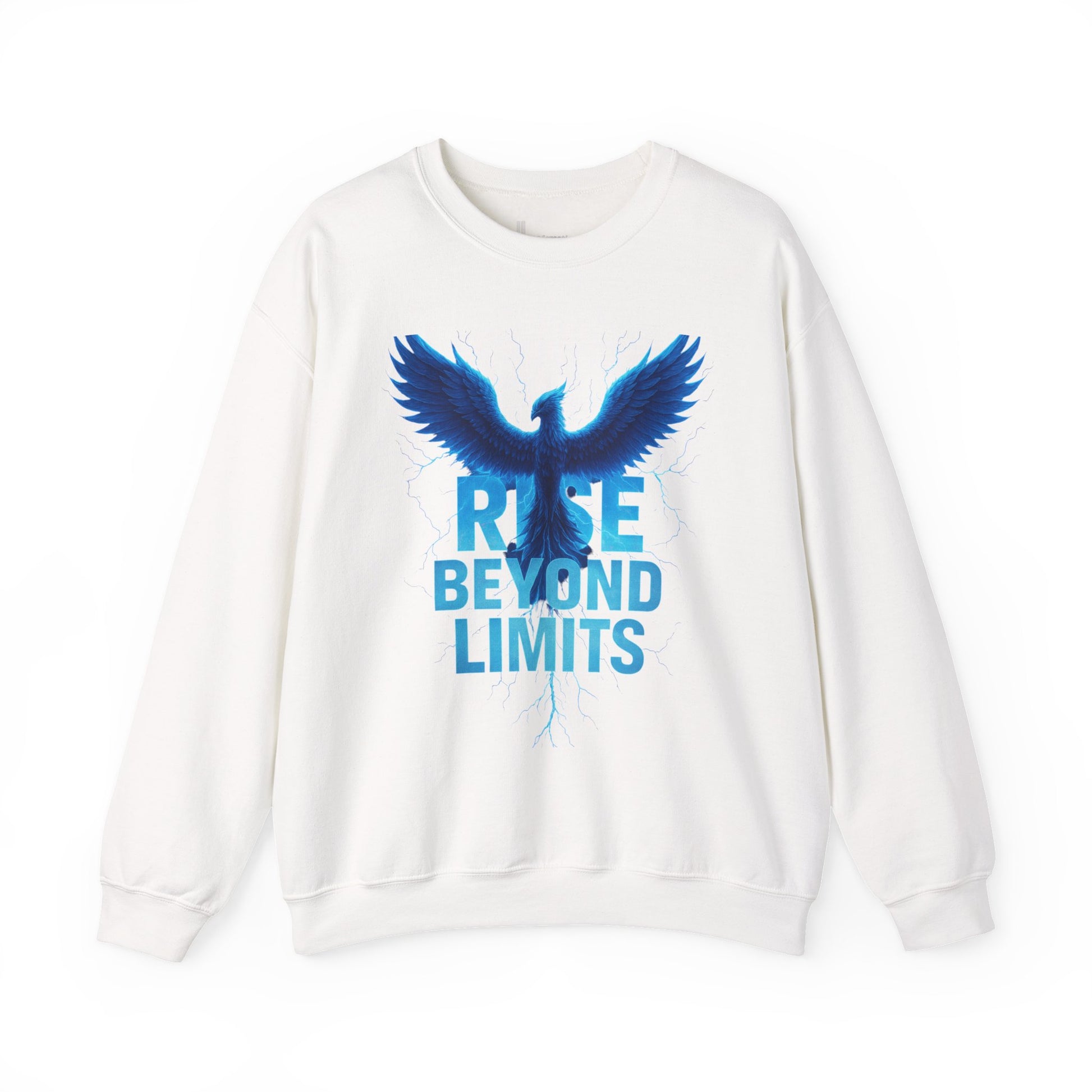 Rise Beyond Limits Crewneck Sweatshirt | Inspirational Apparel | Gift for Motivation, Casual Outfit, October Gifts, Cozy Wear