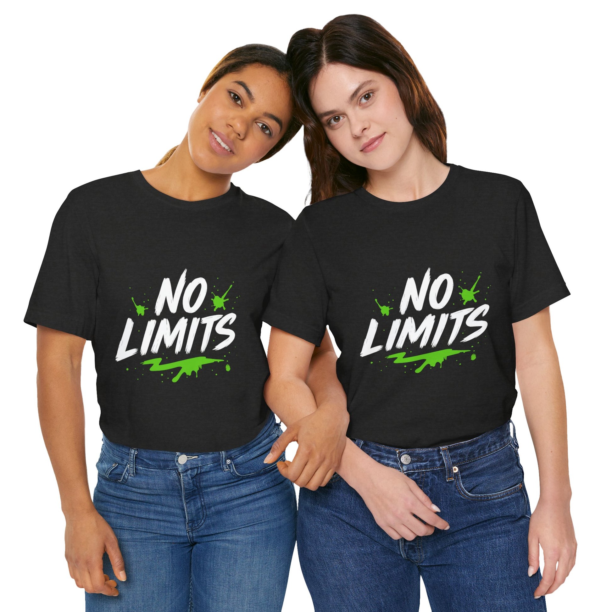 No Limits Unisex Tee - Trendy Graphic T-Shirt for Men & Women, Casual Wear, Gift for Adventurers, Motivational Apparel
