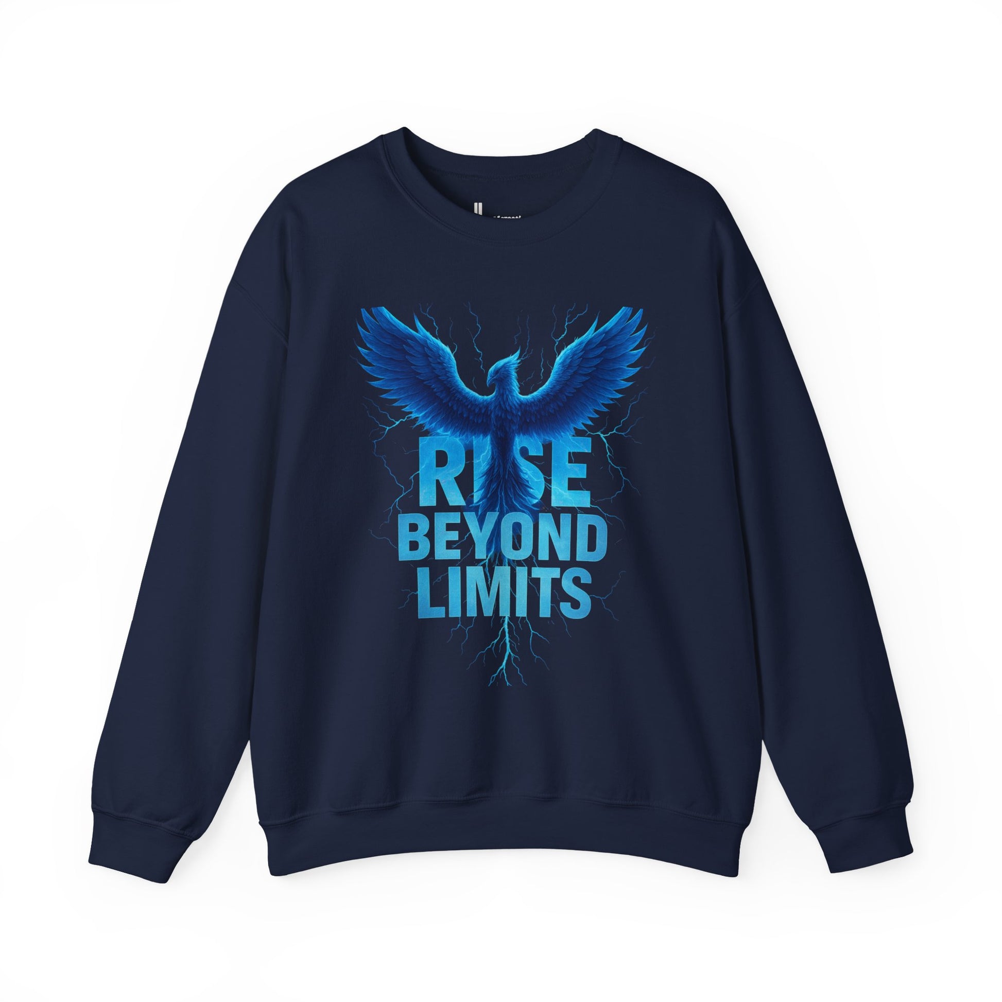 Rise Beyond Limits Crewneck Sweatshirt | Inspirational Apparel | Gift for Motivation, Casual Outfit, October Gifts, Cozy Wear