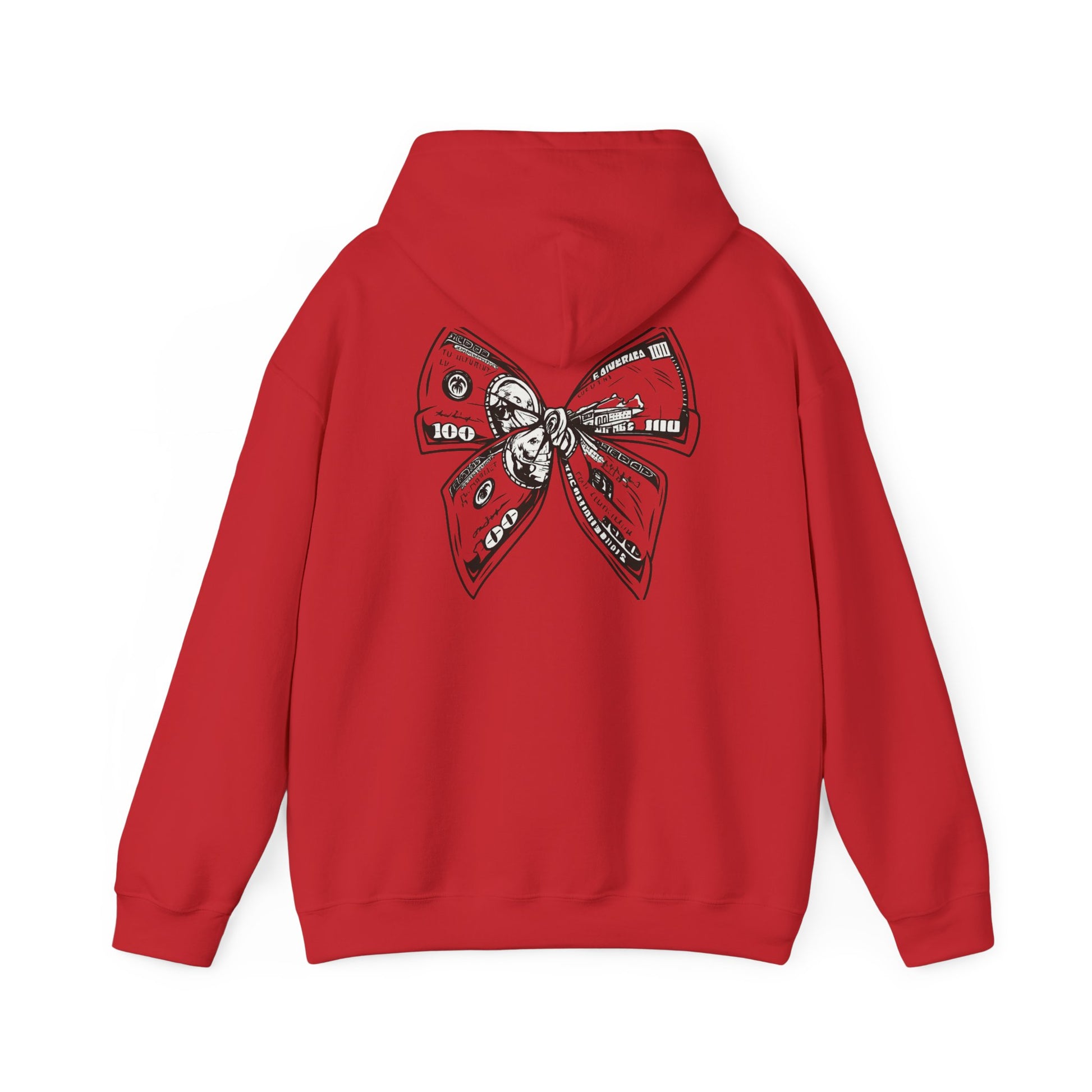 Rising Sun Hoodie with Money Bow Design | Cozy Unisex Sweatshirt for Chill Days, Gift for Friends, Streetwear, Spring Fashion