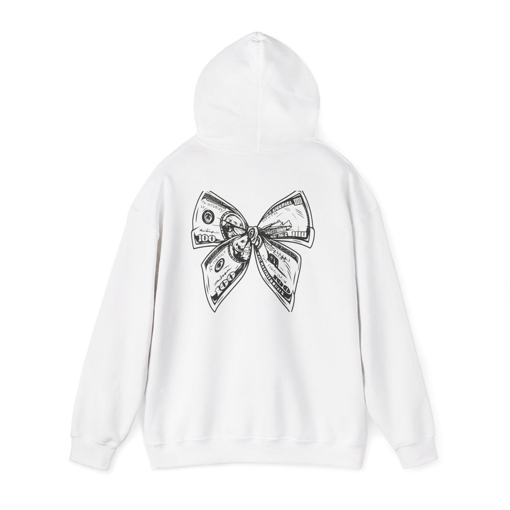 Rising Sun Hoodie with Money Bow Design | Cozy Unisex Sweatshirt for Chill Days, Gift for Friends, Streetwear, Spring Fashion