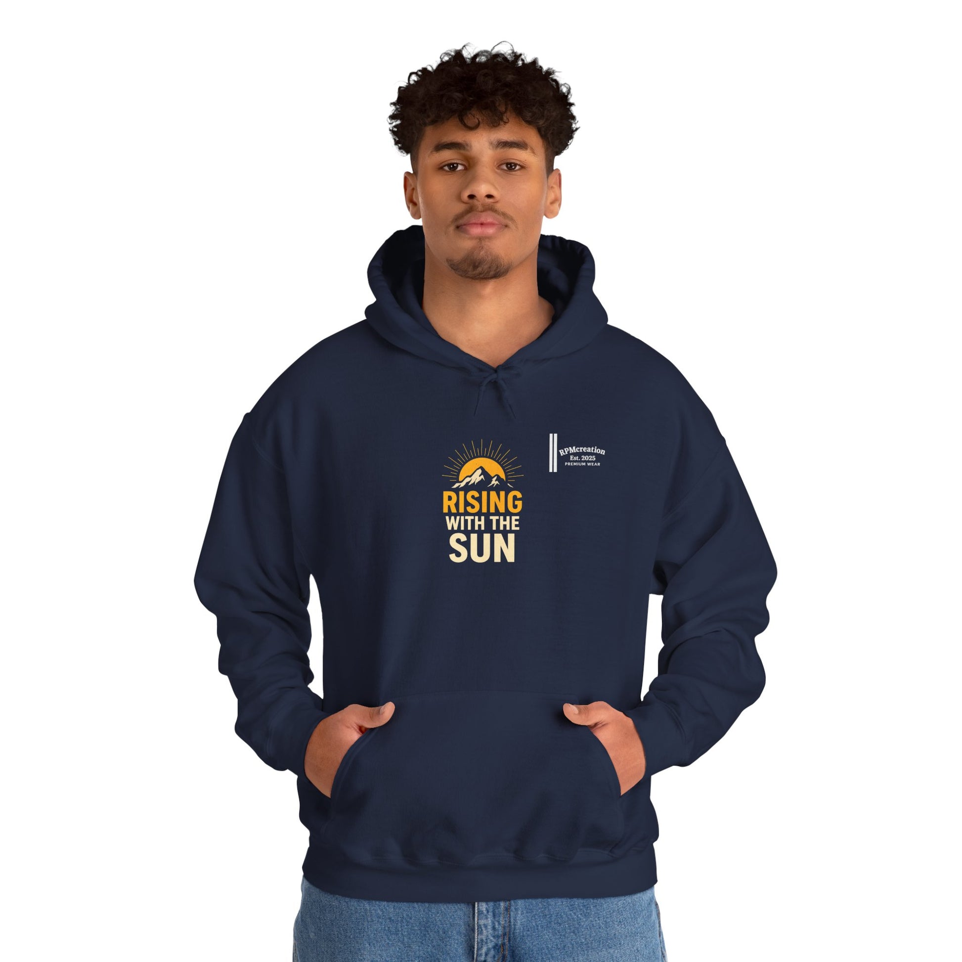 Rising Sun Hoodie with Money Bow Design | Cozy Unisex Sweatshirt for Chill Days, Gift for Friends, Streetwear, Spring Fashion