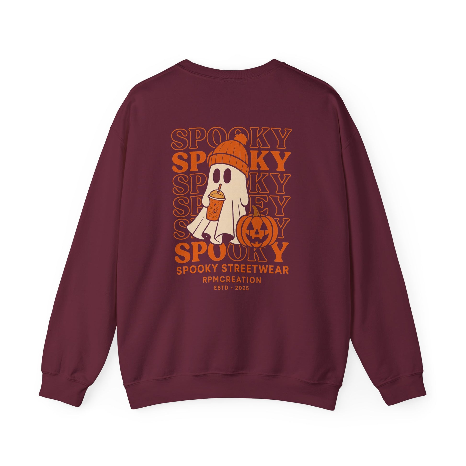 Spooky Streetwear Crewneck Sweatshirt - Unisex Halloween Essential