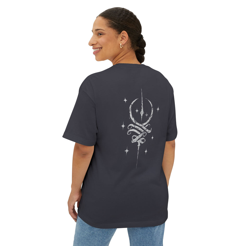 Cosmic Fluid Oversized Tee, Unisex T-Shirt, Streetwear, Trendy Fashion, Everyday Wear, Astrology Gift