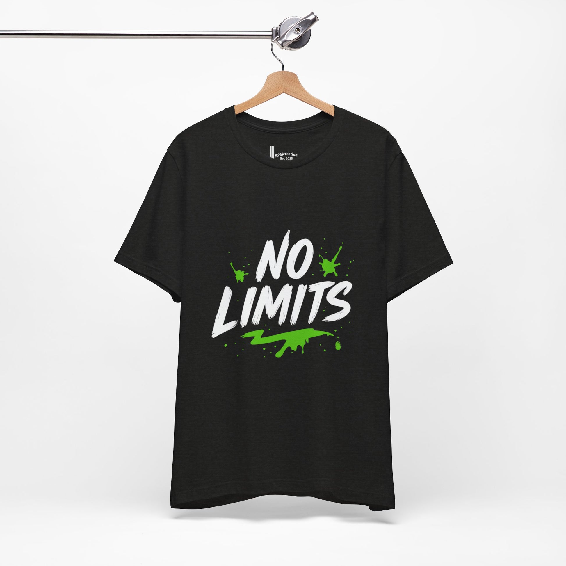 No Limits Unisex Tee - Trendy Graphic T-Shirt for Men & Women, Casual Wear, Gift for Adventurers, Motivational Apparel