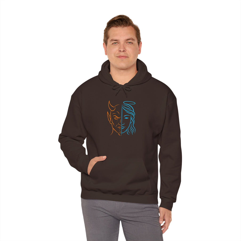 Duality Inspired Hoodie, Unisex Heavy Blend Sweatshirt, Balance is Beauty Apparel, Cozy Fashion, Gift for Her/Him, Casual Wear, Trendy [...]