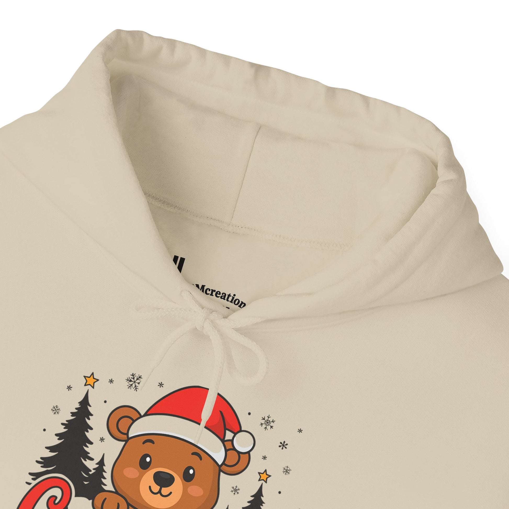 Christmas Bear Hoodie — Cute Santa Bear Holiday Sweatshirt