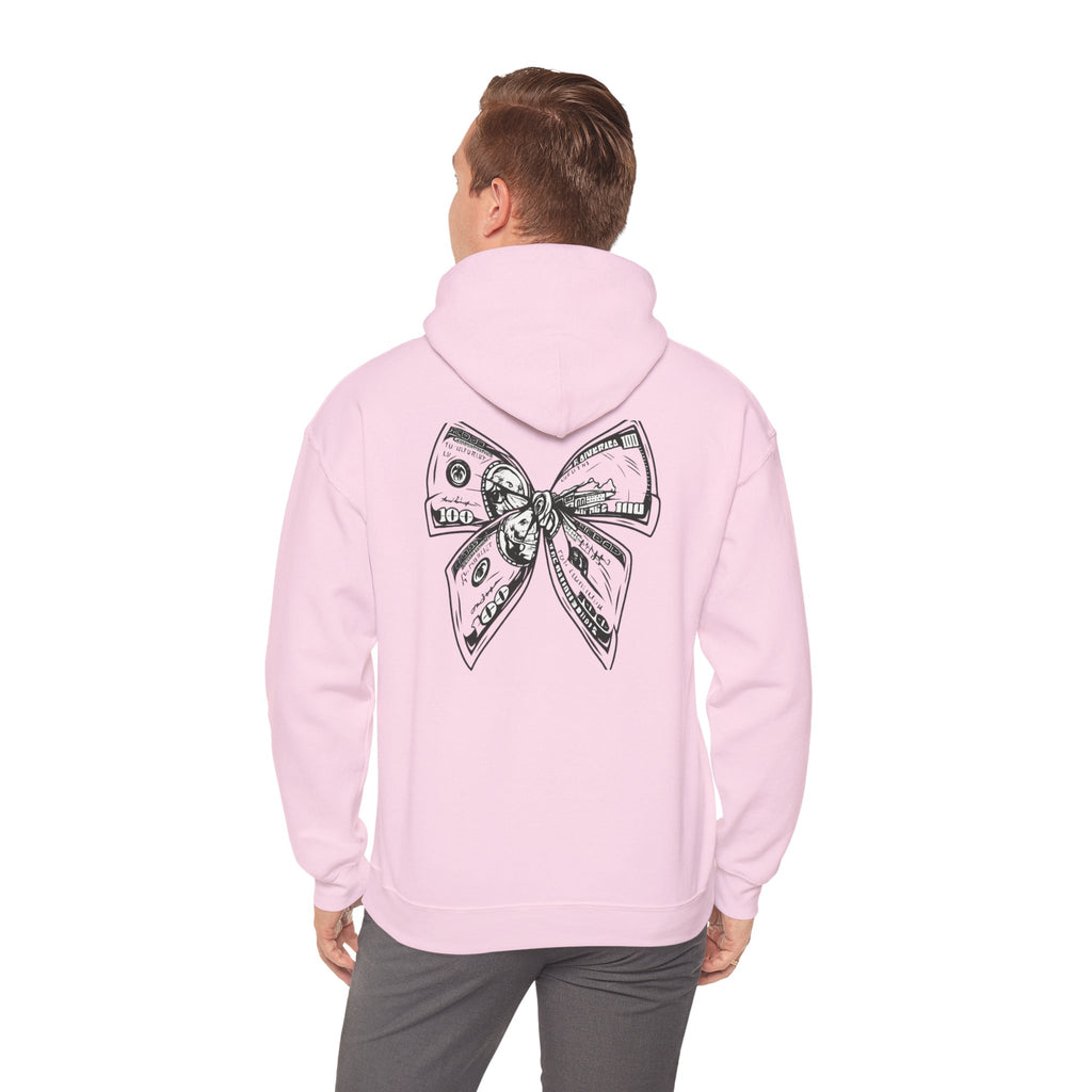 Rising Sun Hoodie with Money Bow Design | Cozy Unisex Sweatshirt for Chill Days, Gift for Friends, Streetwear, Spring Fashion