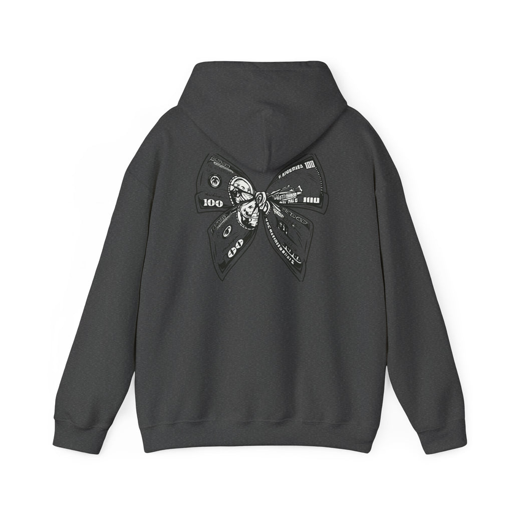 Rising Sun Hoodie with Money Bow Design | Cozy Unisex Sweatshirt for Chill Days, Gift for Friends, Streetwear, Spring Fashion