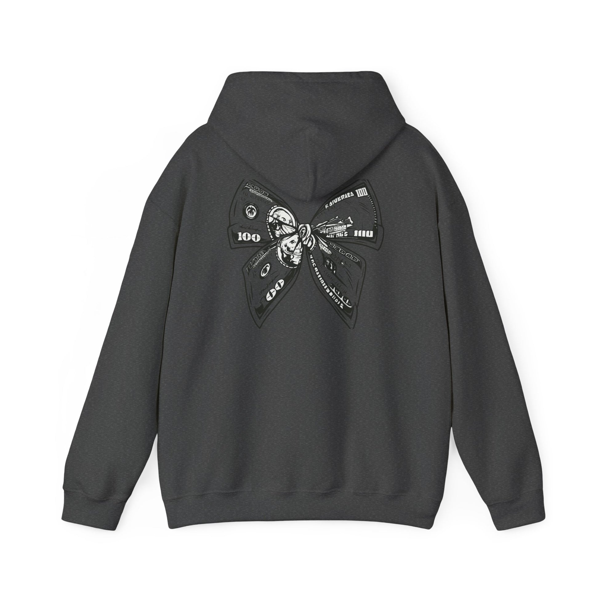 Rising Sun Hoodie with Money Bow Design | Cozy Unisex Sweatshirt for Chill Days, Gift for Friends, Streetwear, Spring Fashion