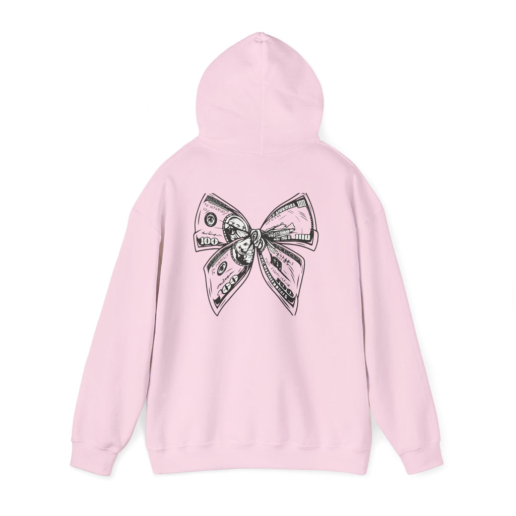 Rising Sun Hoodie with Money Bow Design | Cozy Unisex Sweatshirt for Chill Days, Gift for Friends, Streetwear, Spring Fashion