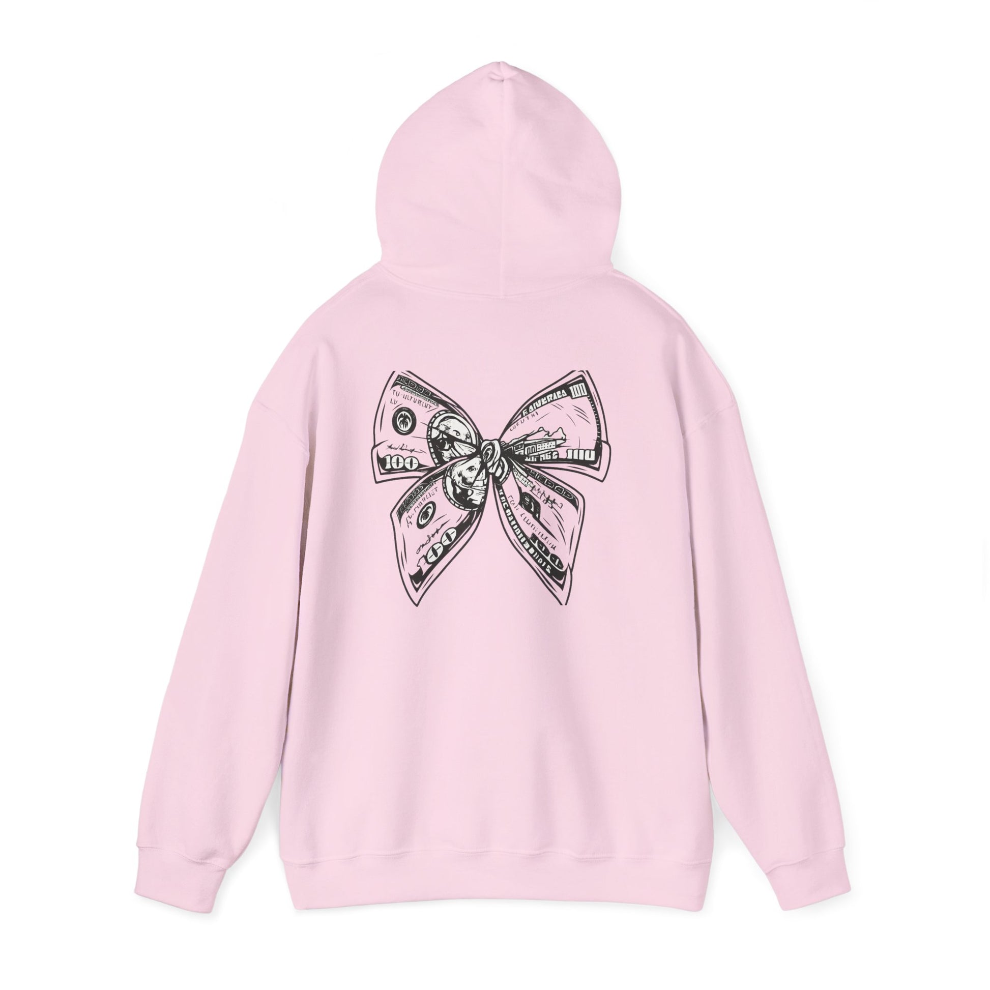Rising Sun Hoodie with Money Bow Design | Cozy Unisex Sweatshirt for Chill Days, Gift for Friends, Streetwear, Spring Fashion