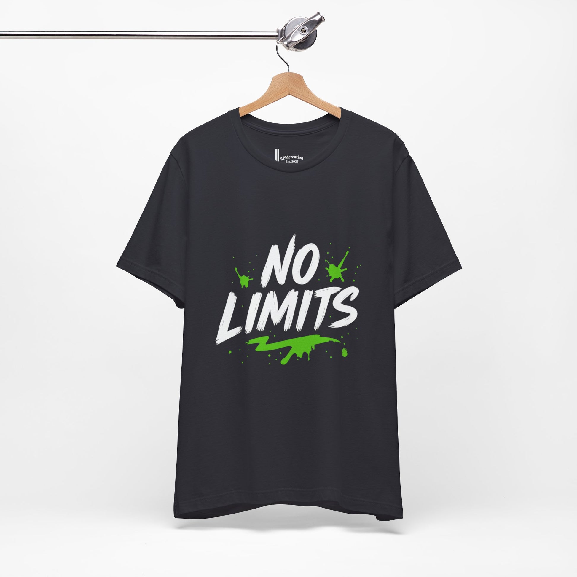No Limits Unisex Tee - Trendy Graphic T-Shirt for Men & Women, Casual Wear, Gift for Adventurers, Motivational Apparel
