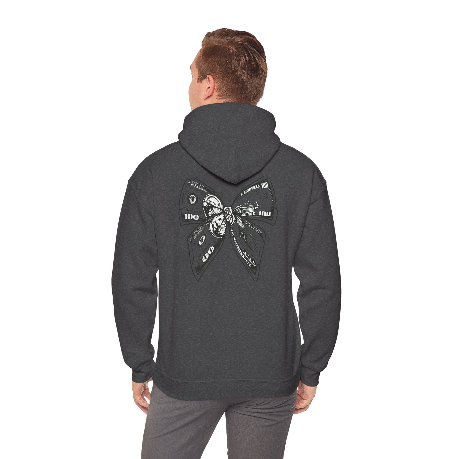 Rising Sun Hoodie with Money Bow Design | Cozy Unisex Sweatshirt for Chill Days, Gift for Friends, Streetwear, Spring Fashion