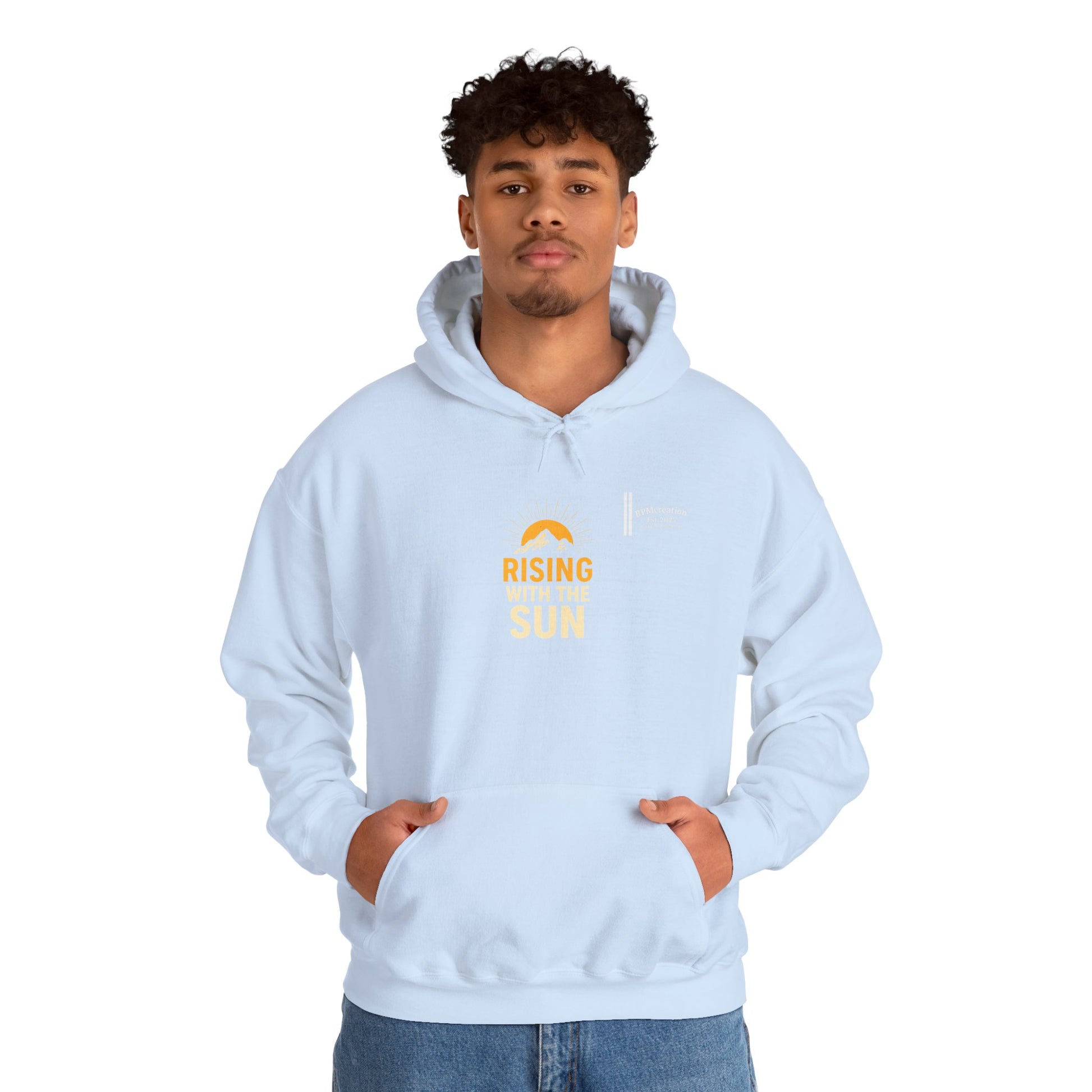 Rising Sun Hoodie with Money Bow Design | Cozy Unisex Sweatshirt for Chill Days, Gift for Friends, Streetwear, Spring Fashion