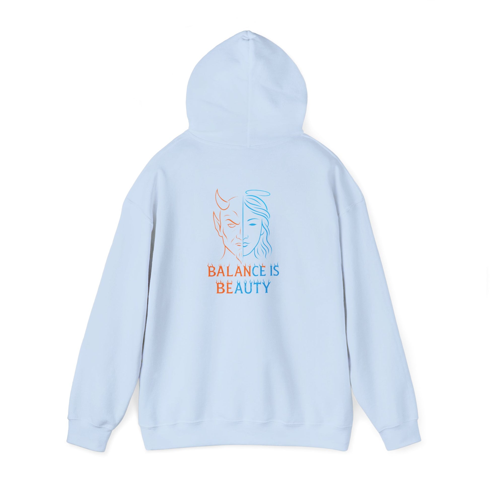 Duality Inspired Hoodie, Unisex Heavy Blend Sweatshirt, Balance is Beauty Apparel, Cozy Fashion, Gift for Her/Him, Casual Wear, Trendy [...]