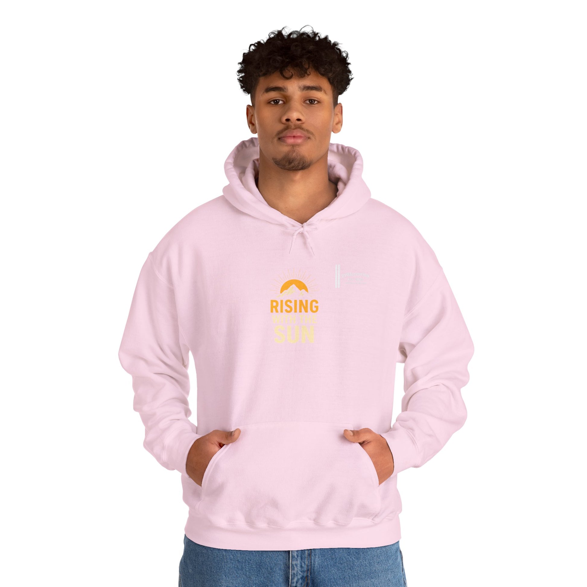 Rising Sun Hoodie with Money Bow Design | Cozy Unisex Sweatshirt for Chill Days, Gift for Friends, Streetwear, Spring Fashion